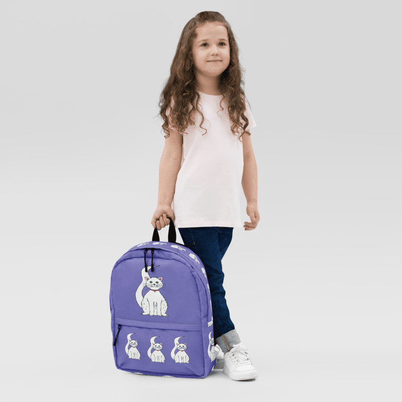 Cat (art by Dina R.) - Backpack product image (1)