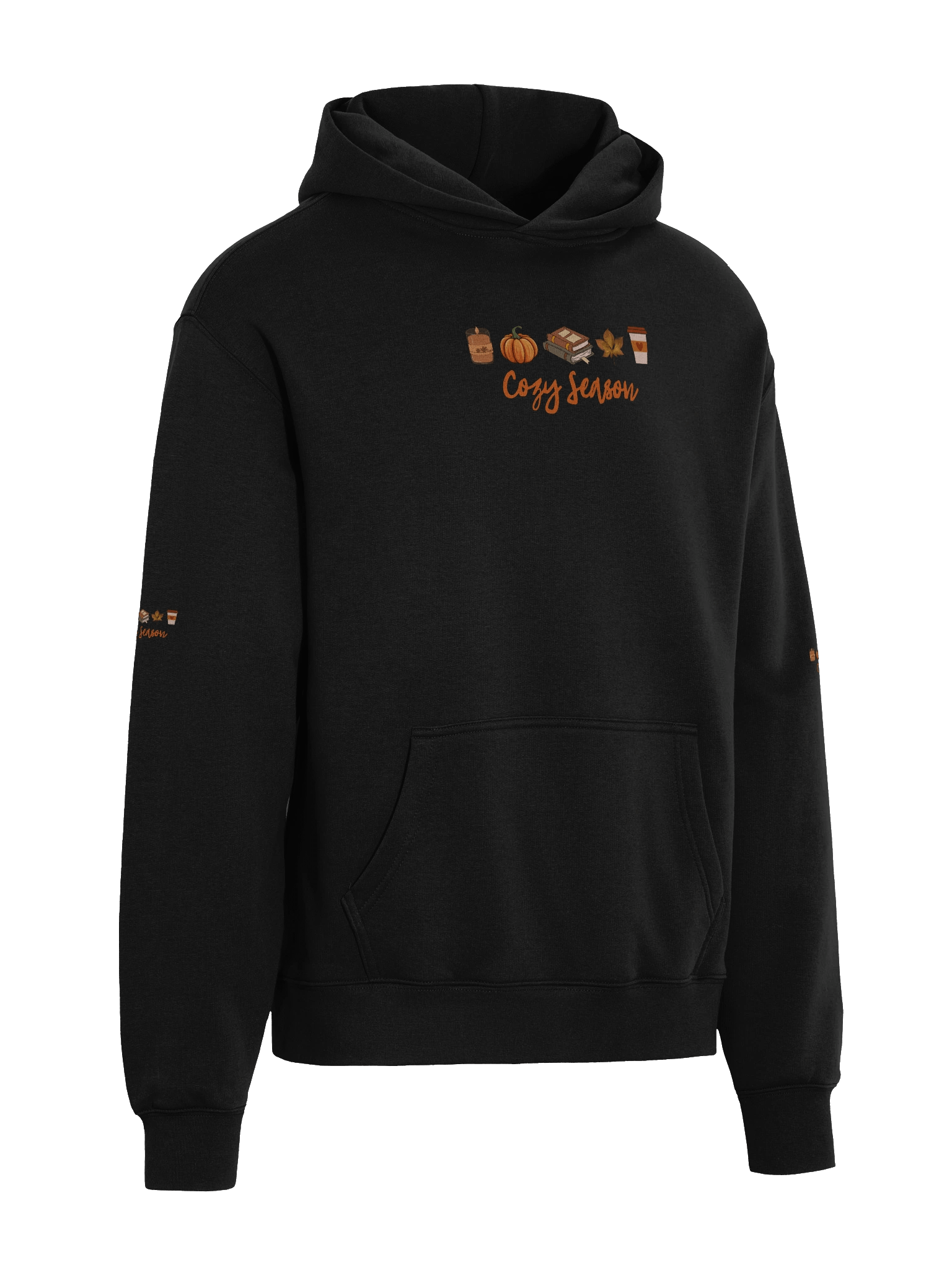 Cozy Season Hoodie – Autumn Coffee, Candles, Books & Pumpkin Vibes product image (16)