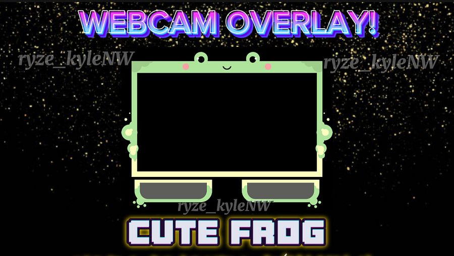 Webcam Overlay CUTE FROG product image (2)