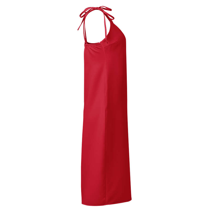 Midnight Veil Designs Sjip Dress - Red Gothic Chiffon Midi product image (4)