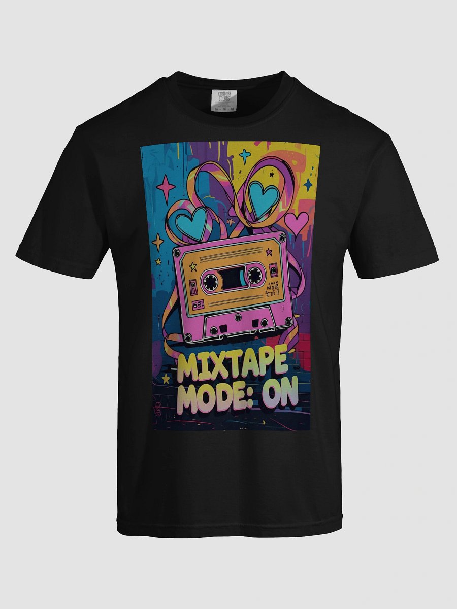 "Mixtape Mode On 80s Retro Tee" product image (22)
