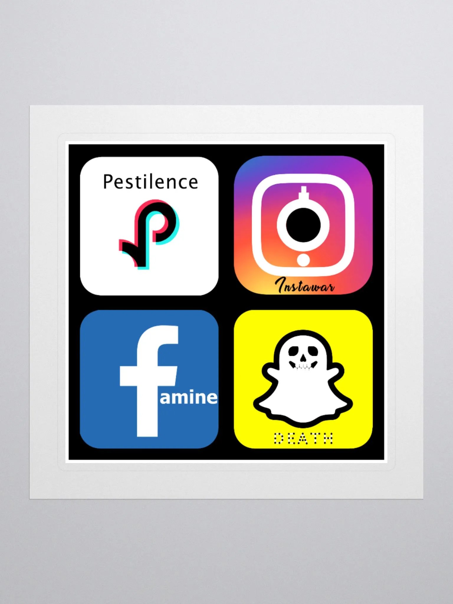 4 apps of the Apocalypse Sticker product image (4)