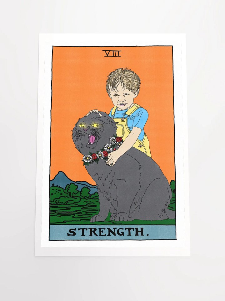 Gage and Church Strength Tarot Card Print product image (1)