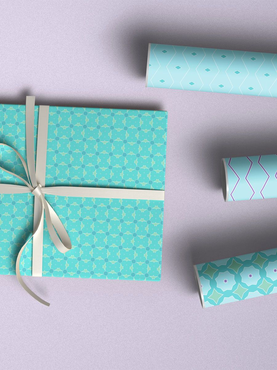 Abstract Pastels Pattern Pack 5 - Aqua product image (5)