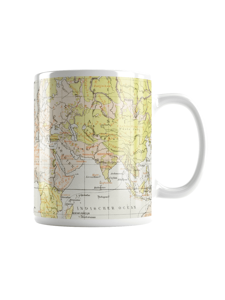 Vintage World Map White Glossy Mug product image (1)