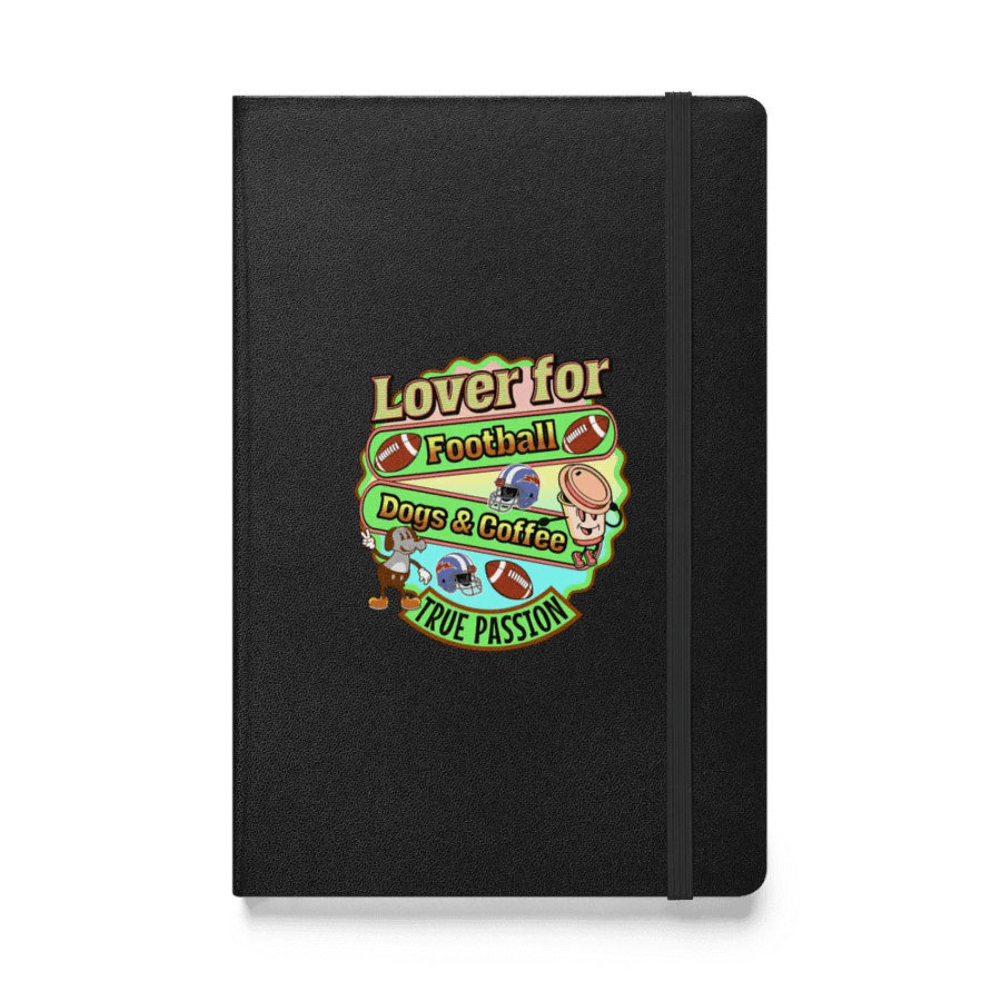 Lover For Dogs Coffee Football Passionate Notebook product image (1)
