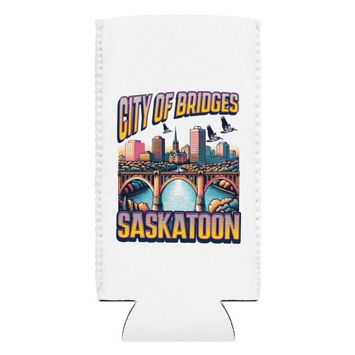 City Of Bridges Saskatoon Skyline Serenity Can Cooler product image (2)