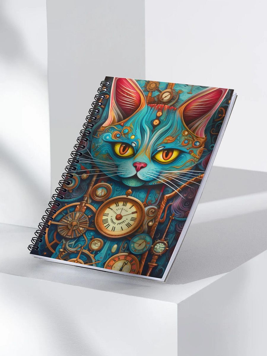Steampunk Cat Spiral Notebook product image (3)