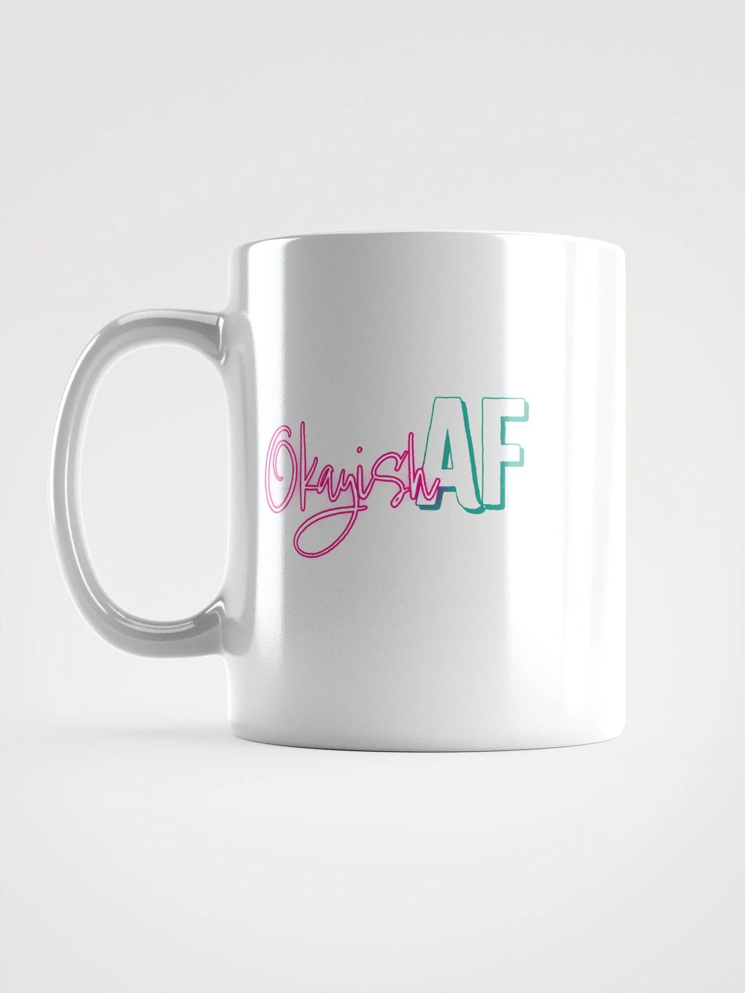 OkayishAF NPC Energy 20oz Mug White product image (6)