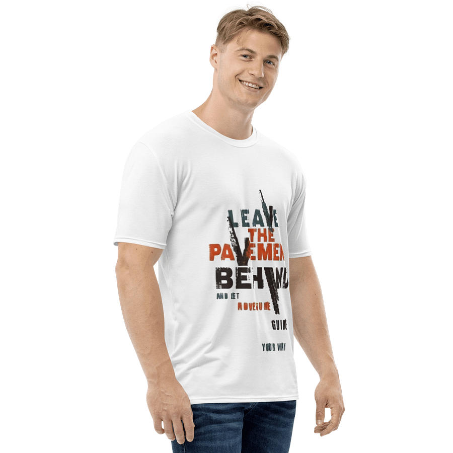 Man Crew Neck T-Shirt Grunge Lettering Slogan product image (4)