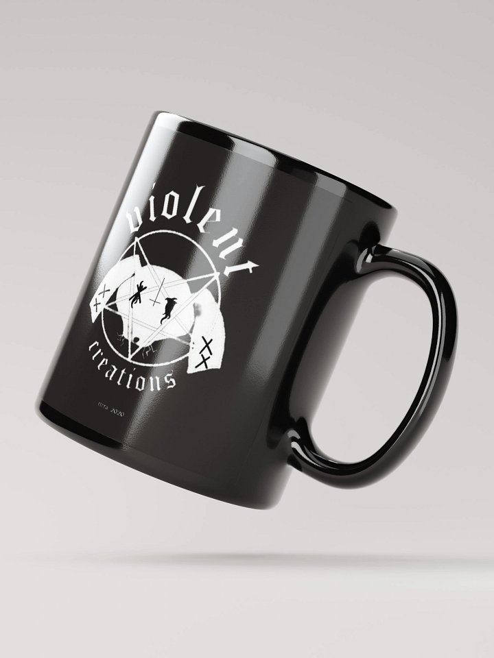 Black Metal Bunny Logo Coffee Mug product image (3)