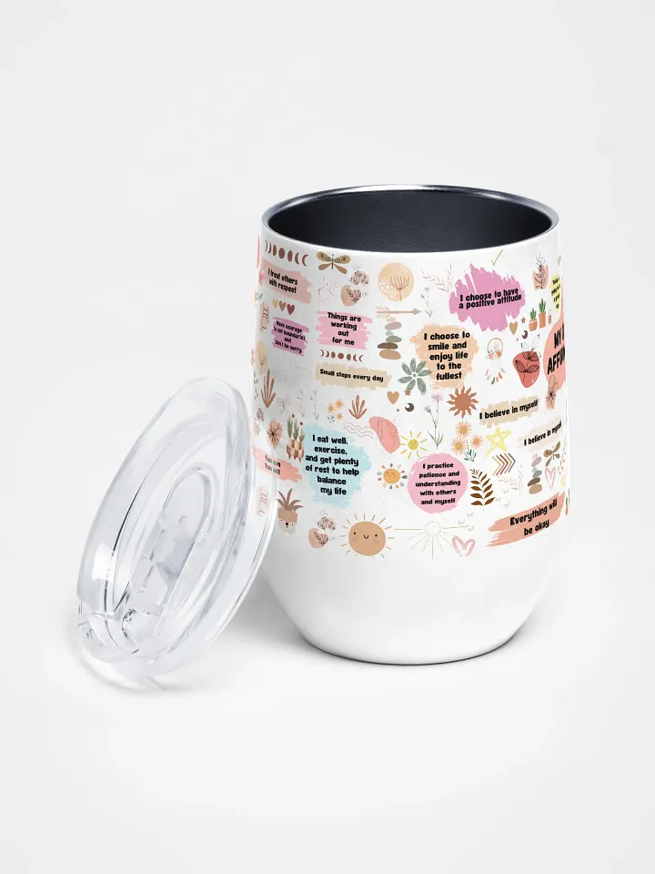 My Daily Affirmations Wine Tumbler product image (2)