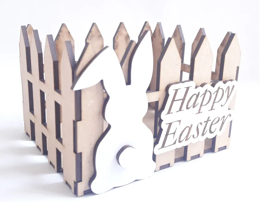 Easter Fence Basket - Laser Cut Files product image (2)