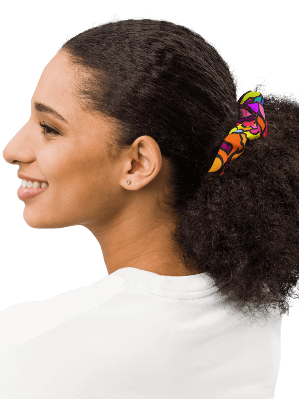 Vibrant Harmony All-Over Print Scrunchie - Wave at Sunset product image (3)