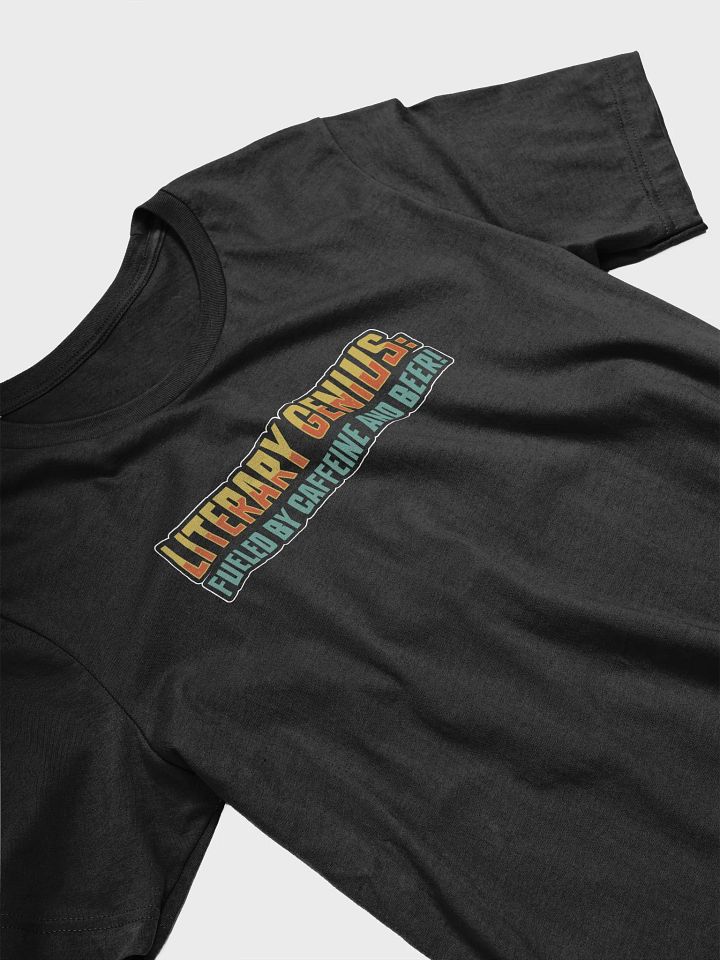 Funny Literary T-Shirt – Fueled by Caffeine & Beer! product image (2)
