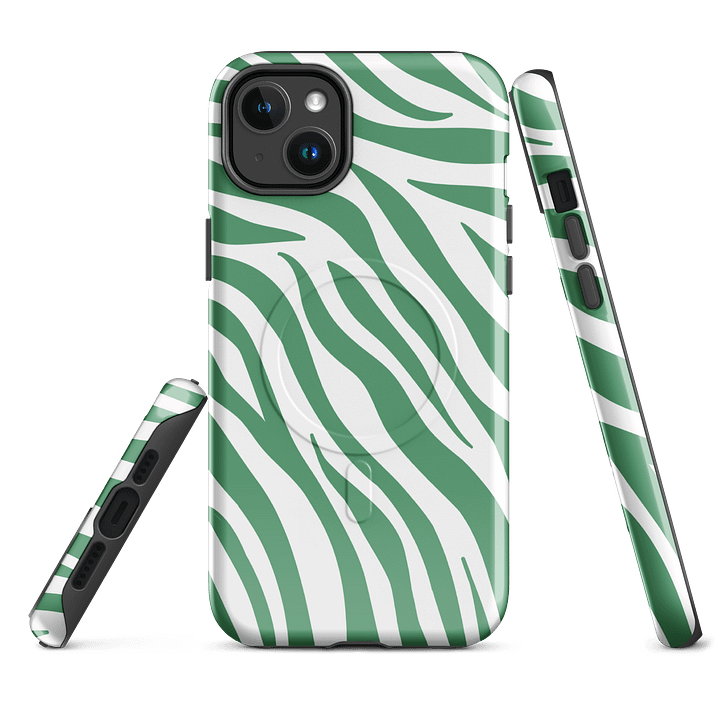 Trendy Zebra Print iPhone Case, Stylish Tough Magnetic Case for iPhone, Animal Print Accessory, Unique iPhone Cover, Gift for Animal Lovers product image (1)