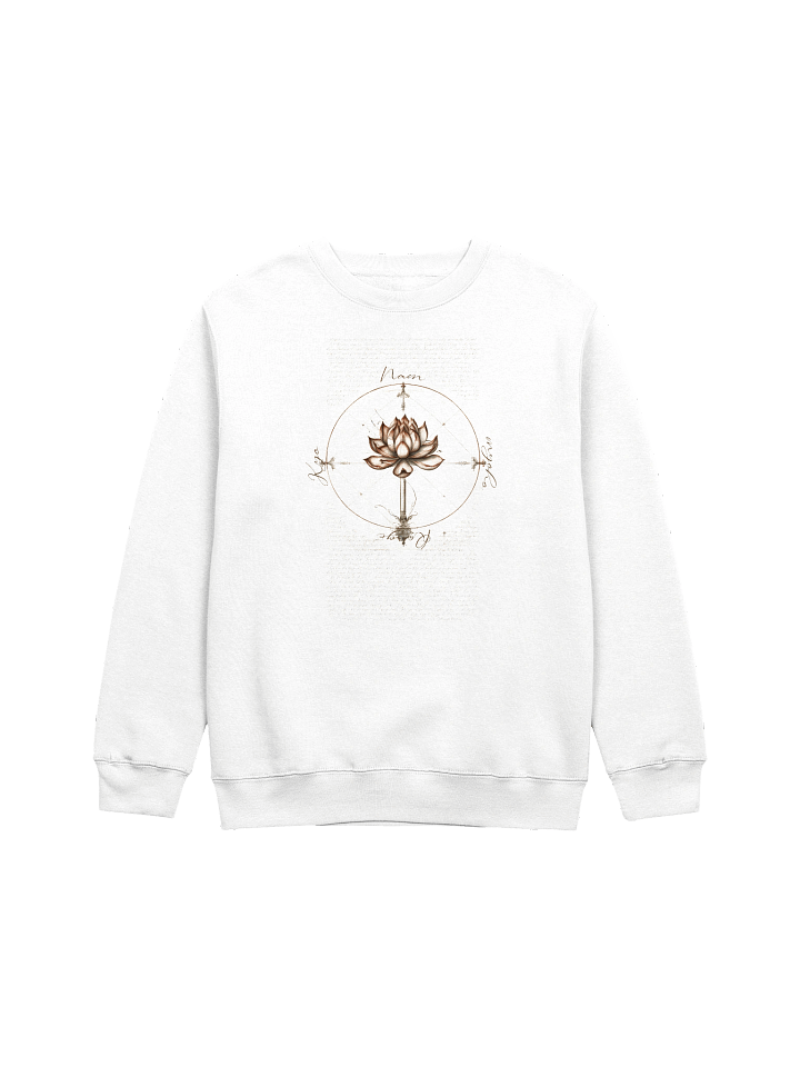 Nam Myoho Renge Kyo “Lotus da Vinci” Crewneck Sweatshirt product image (2)