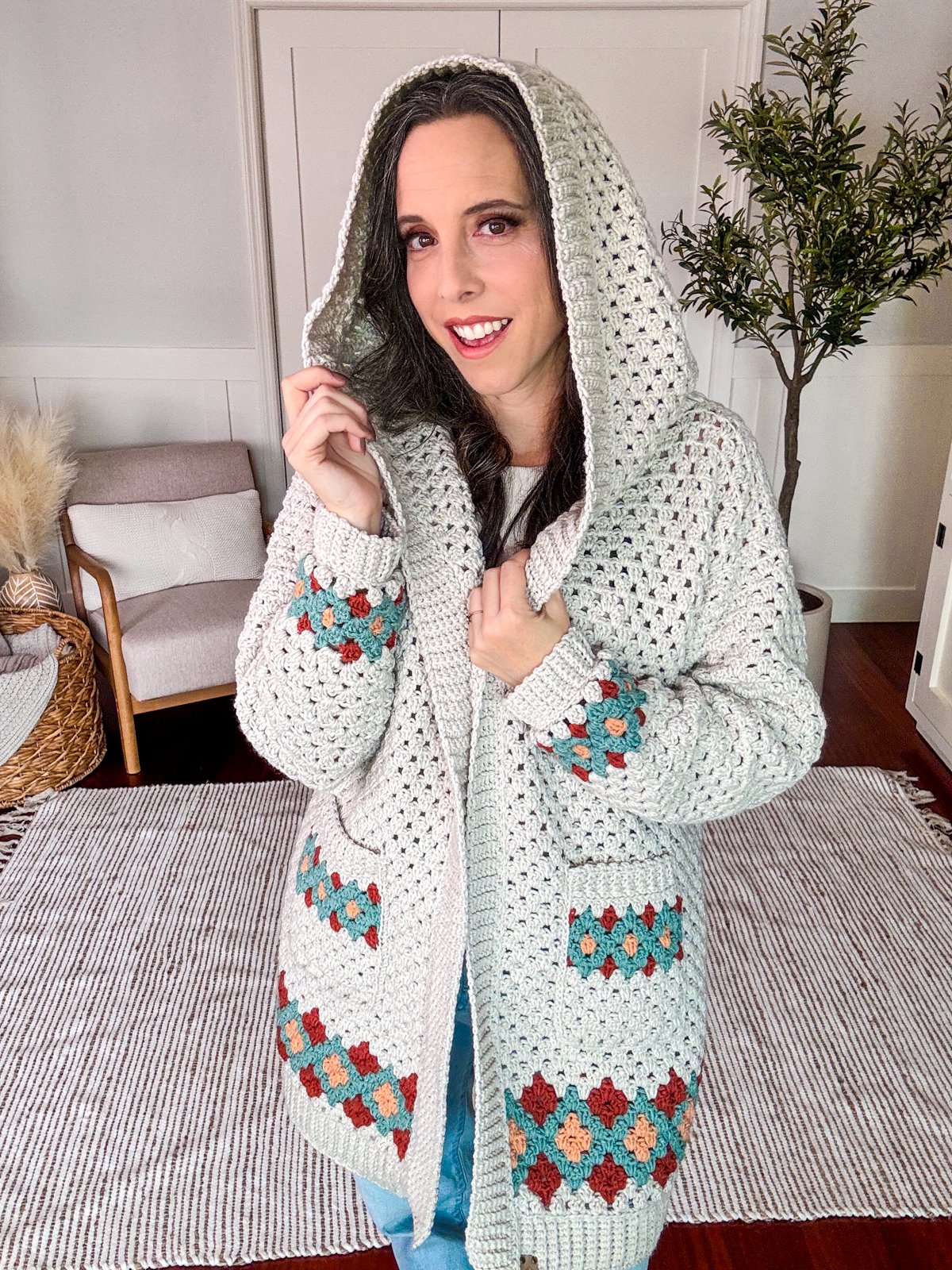 Gemstone Granny Crochet Cardigan Pattern product image (3)