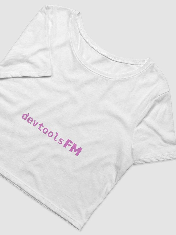 White Brand Crop Tee product image (2)