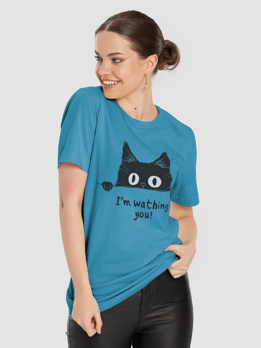 I'm Watching You Black Cat T-Shirt product image (5)