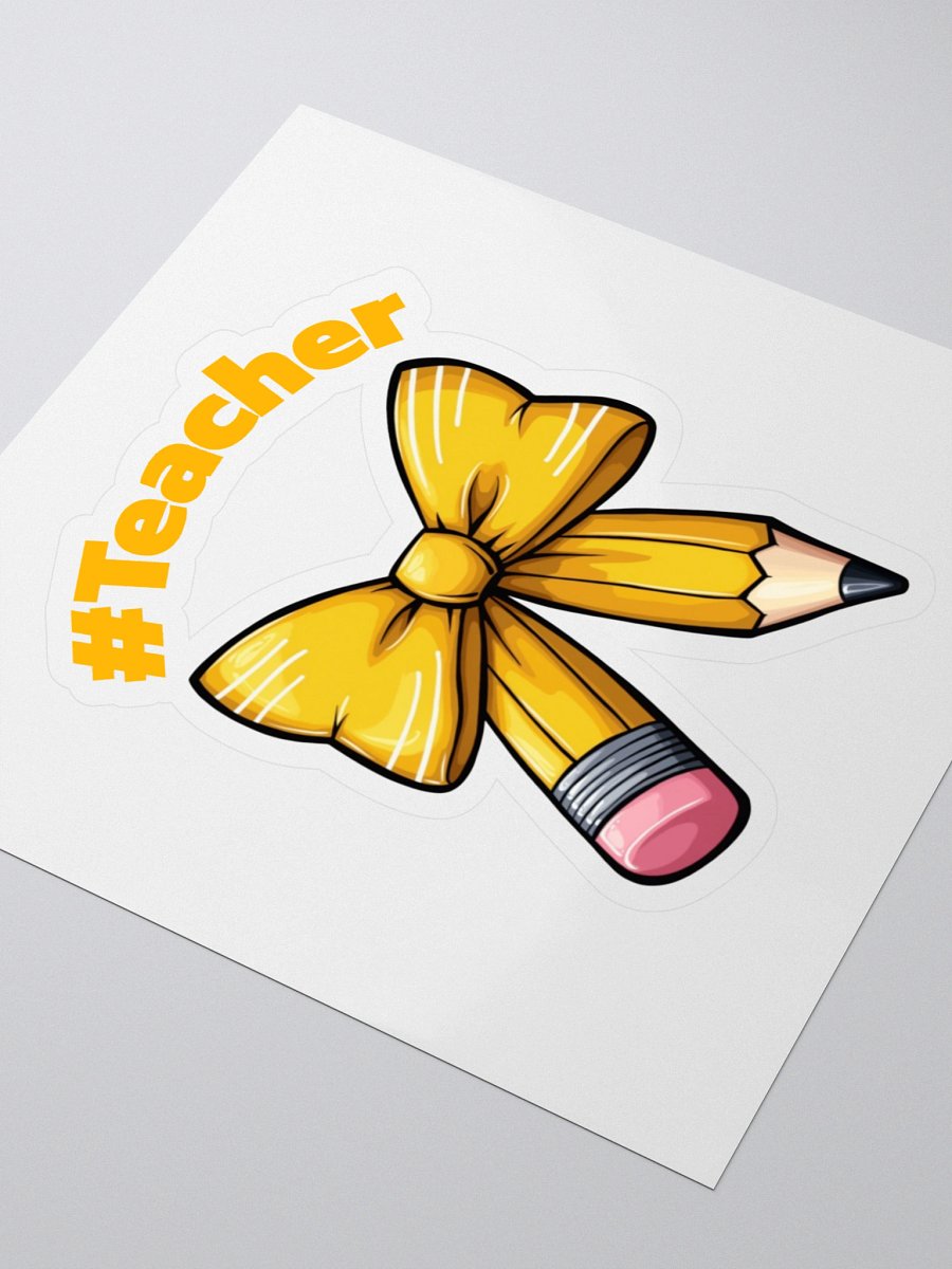 Teacher's Pencil Bow Stickers product image (3)