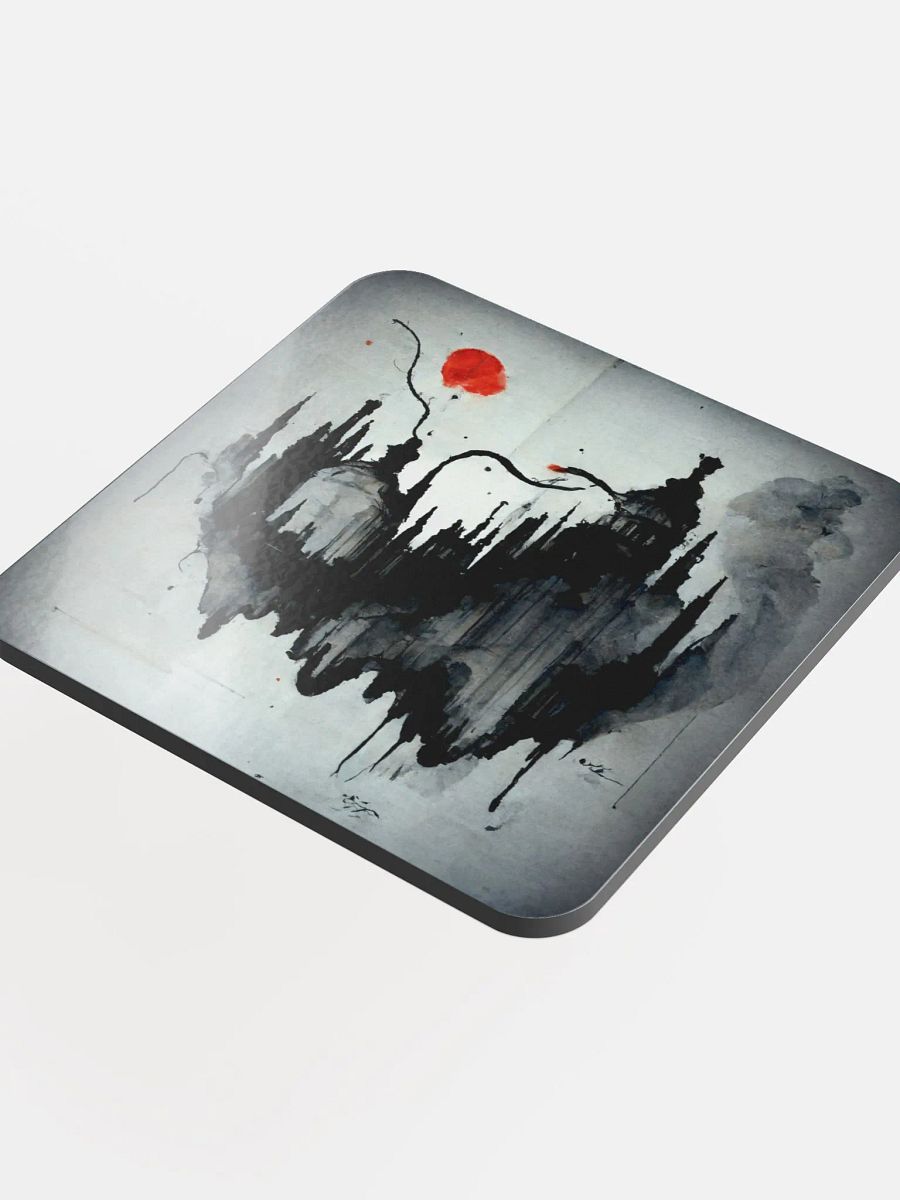 Gothic Cityscape Cork Coaster product image (4)