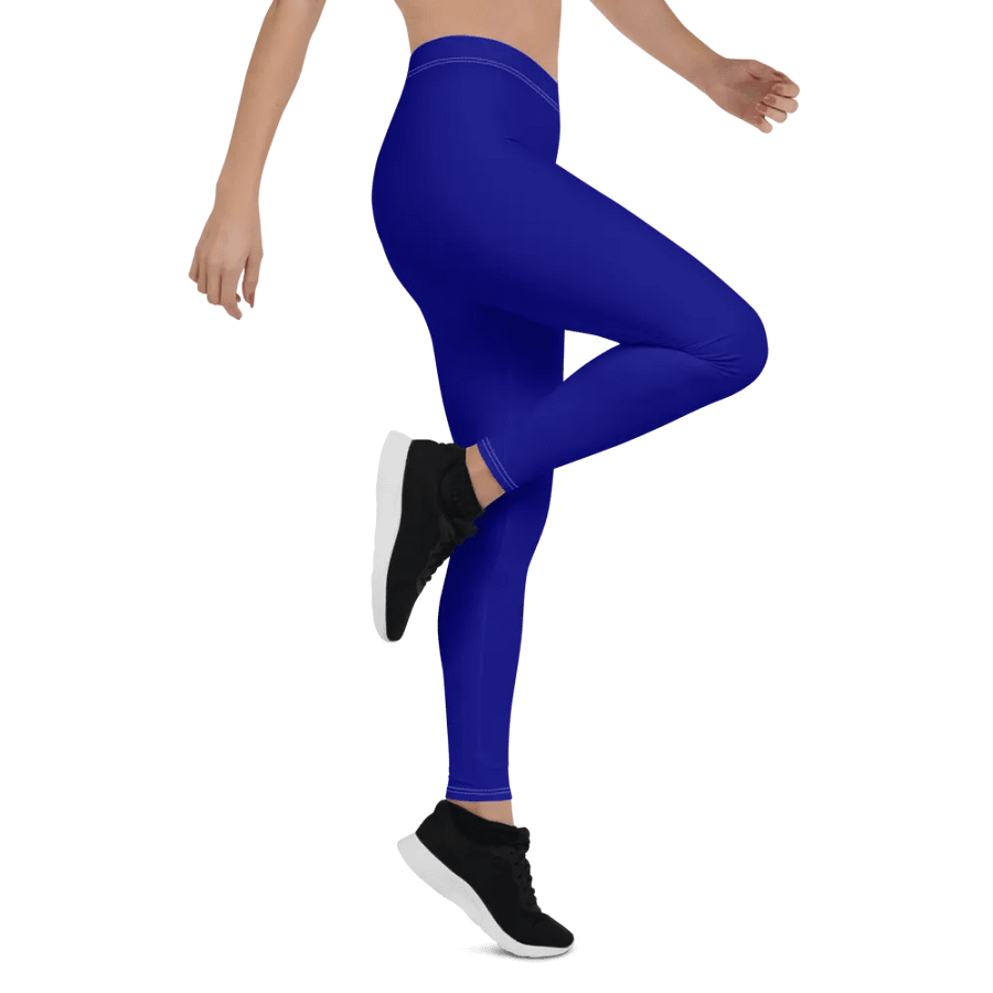 Plain Color Navy Blue Leggings product image (6)
