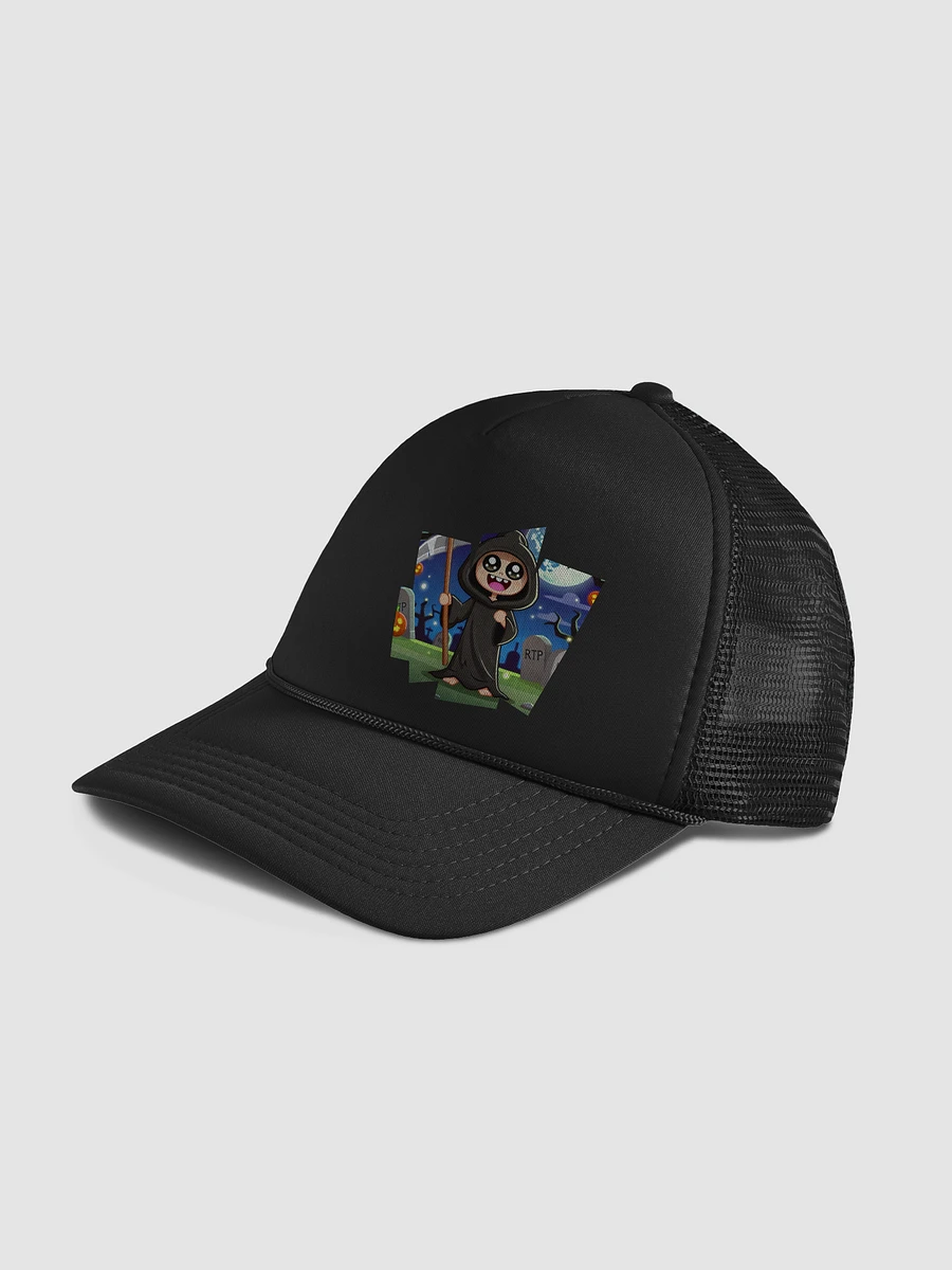 Chibi Grim Reaper Emblem Ball Cap – Playful Eternity product image (4)