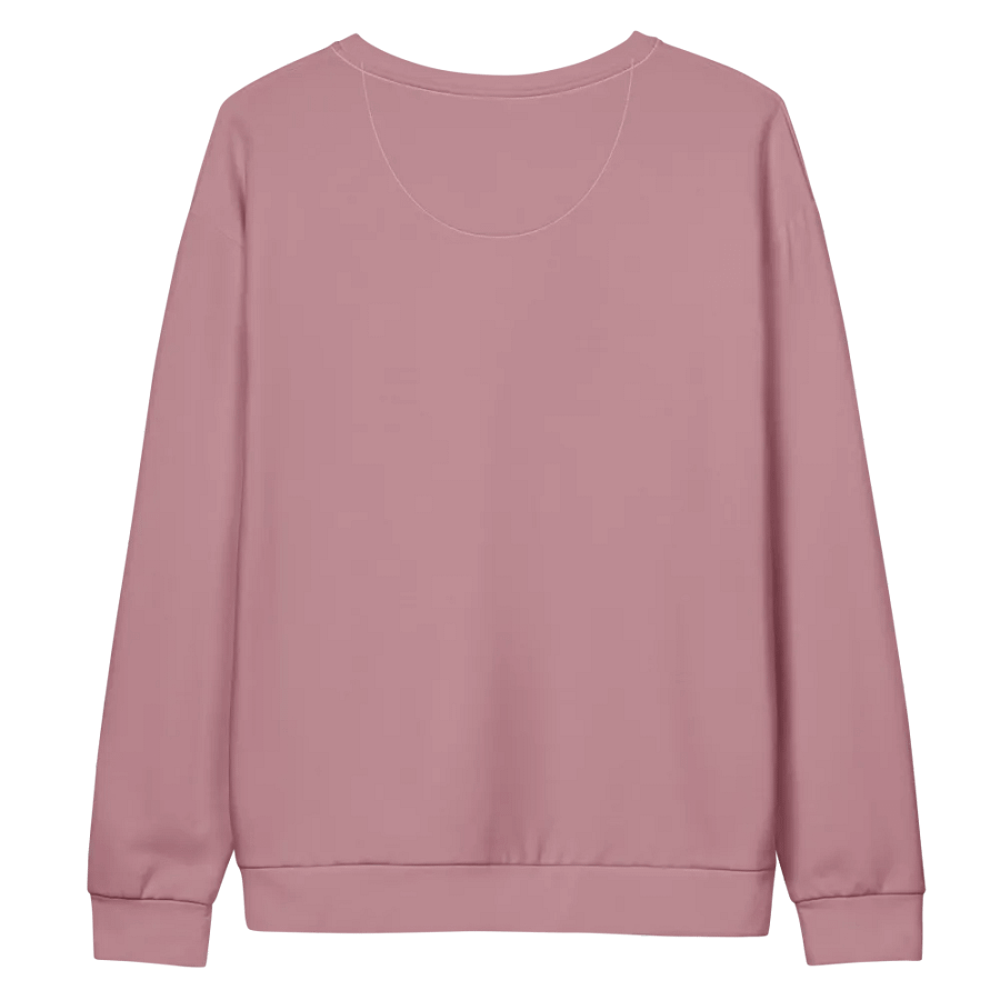 Plain Dusty Pink Soft Summer Unisex Recycled Polyester Heavyweight Premium Sweatshirt by Treasure Pie product image (8)