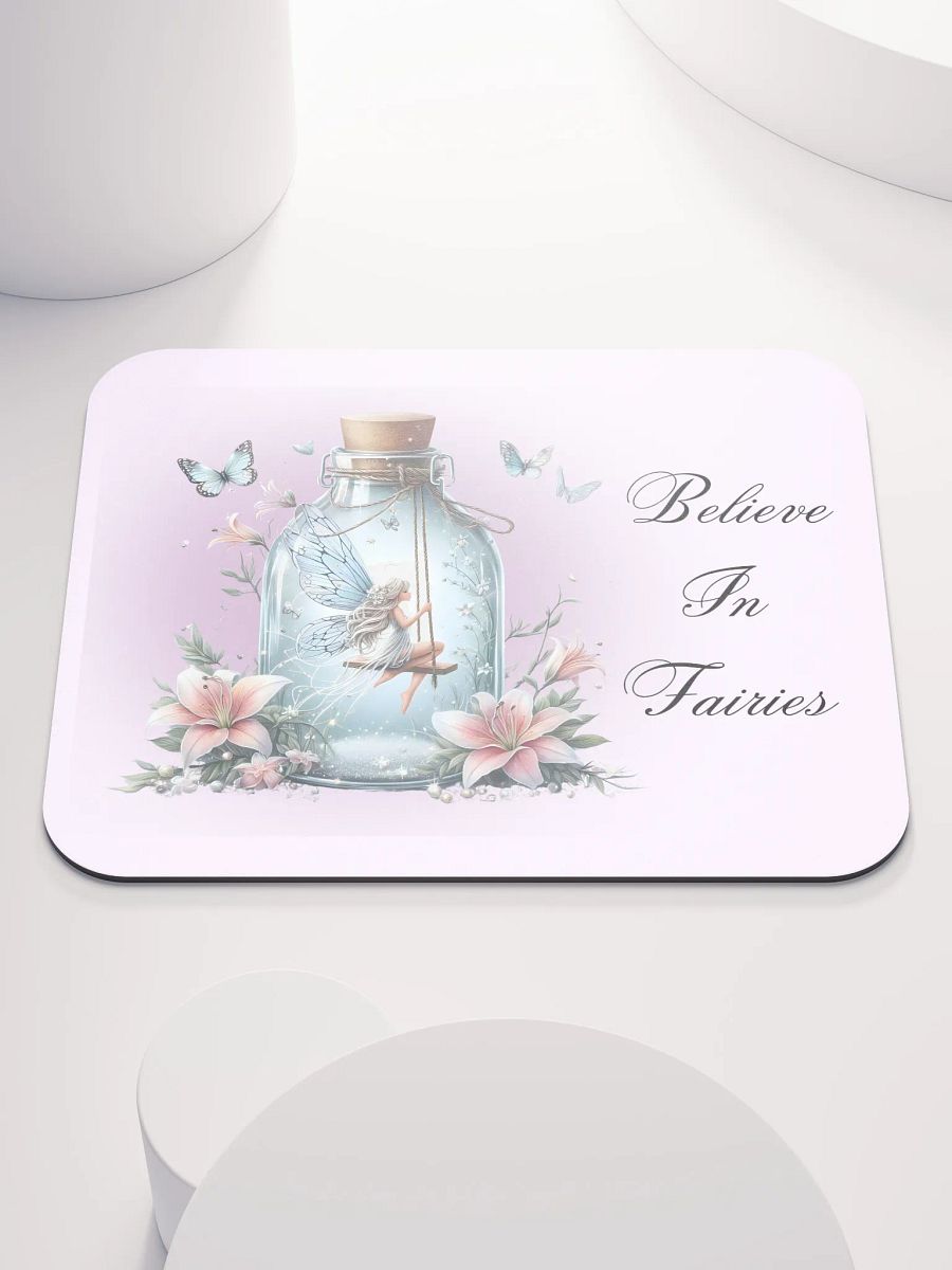 Whimsical Fairy Glass Bottle Mouse Pad product image (1)