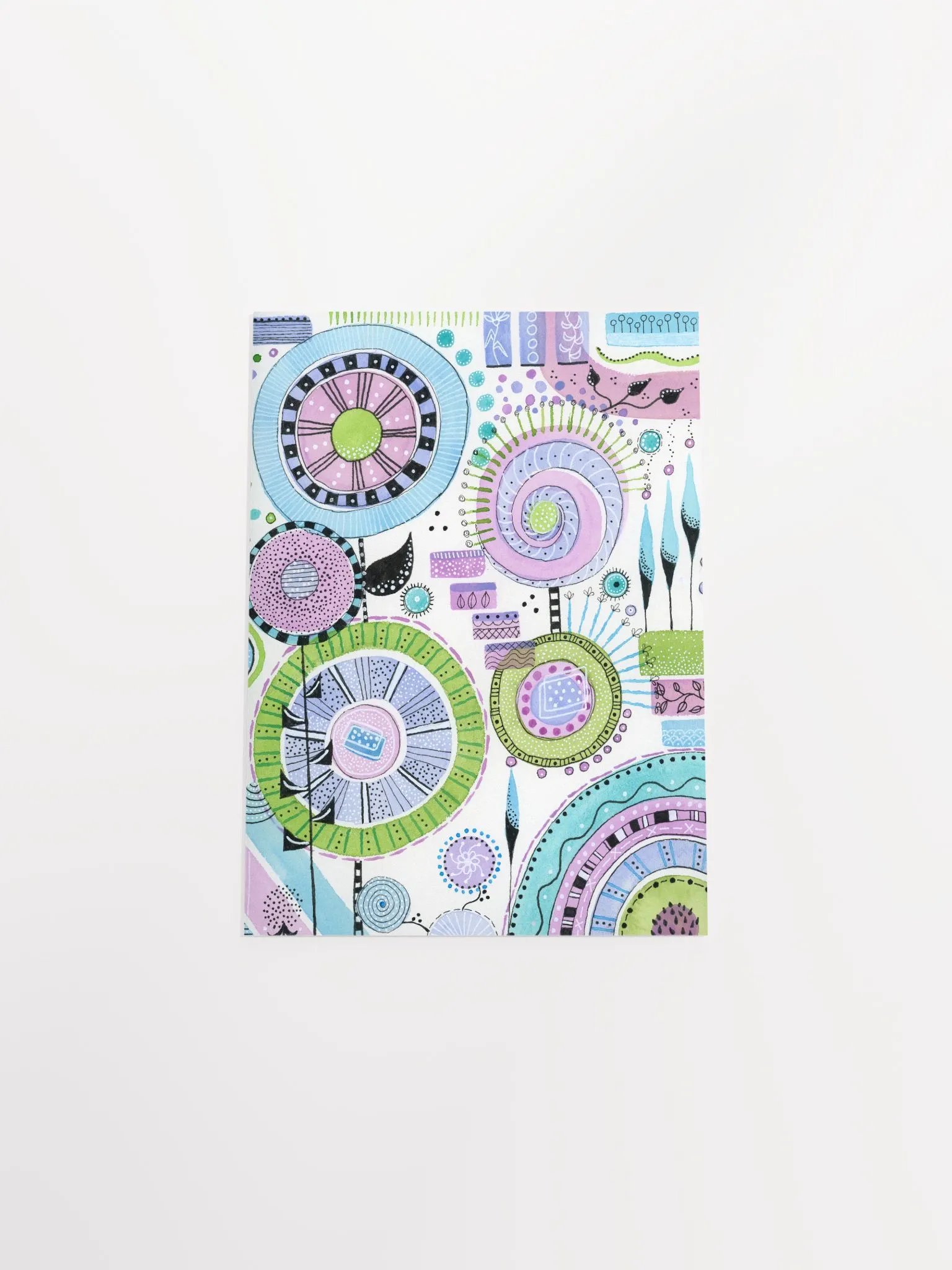 Whimsical Flower Spiral Dreams Poster product image (11)