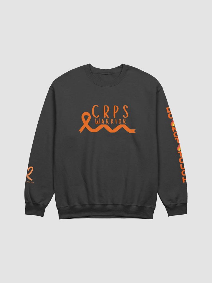 CRPS Warrior Bottom Ribbon Do Not Touch LEFT Arm Crewneck Sweatshirt (Unisex) product image (1)
