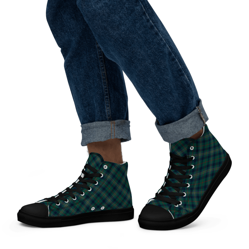 Kennedy Tartan Men's High Top Shoes product image (5)