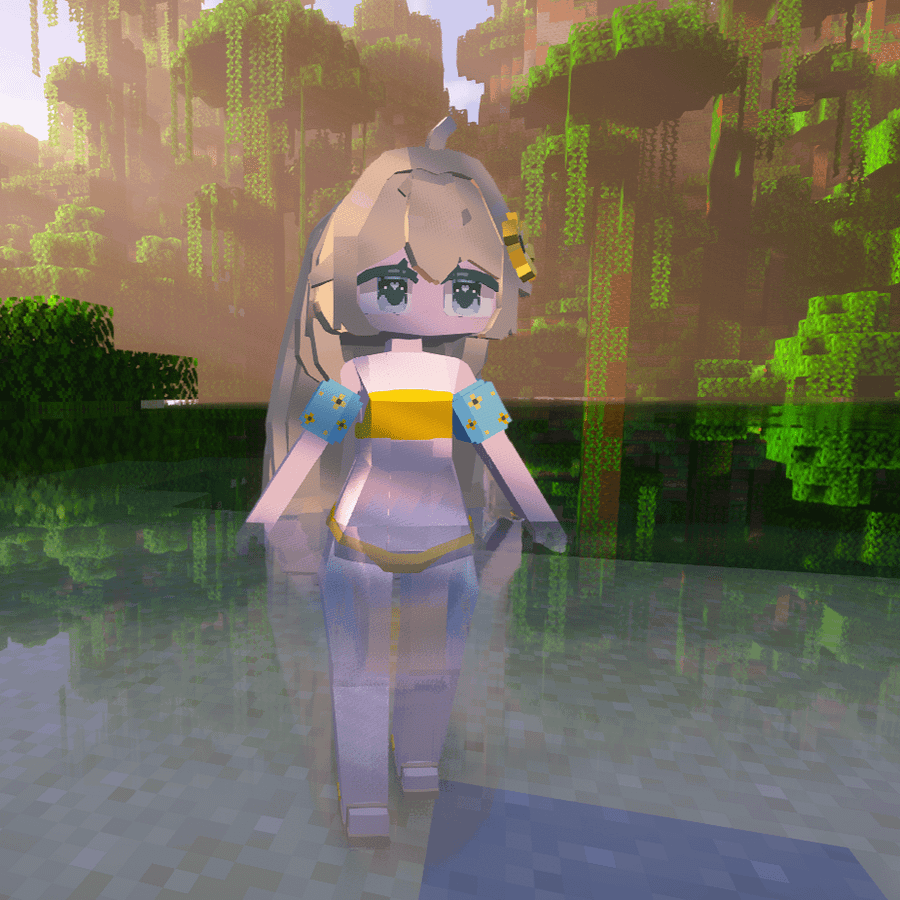 Yes Steve Model | Sunflower chibi (free) product image (5)