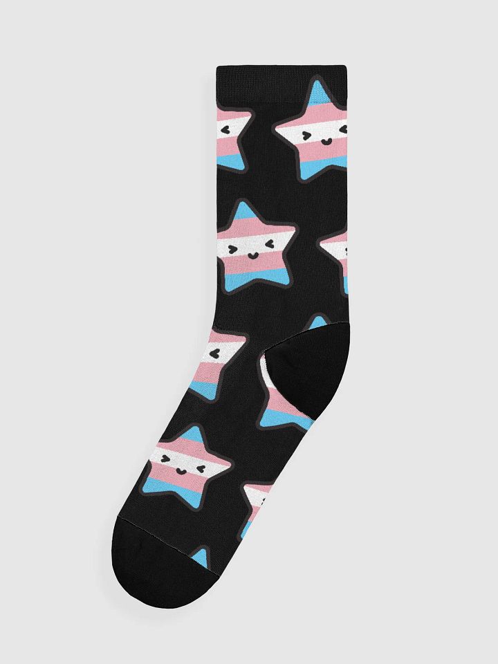 Trans Pride Lucy Black Socks product image (1)