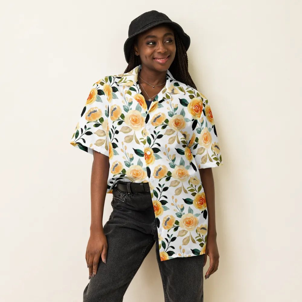 Yellow Rose Delight Hawaiian Shirt product image (6)