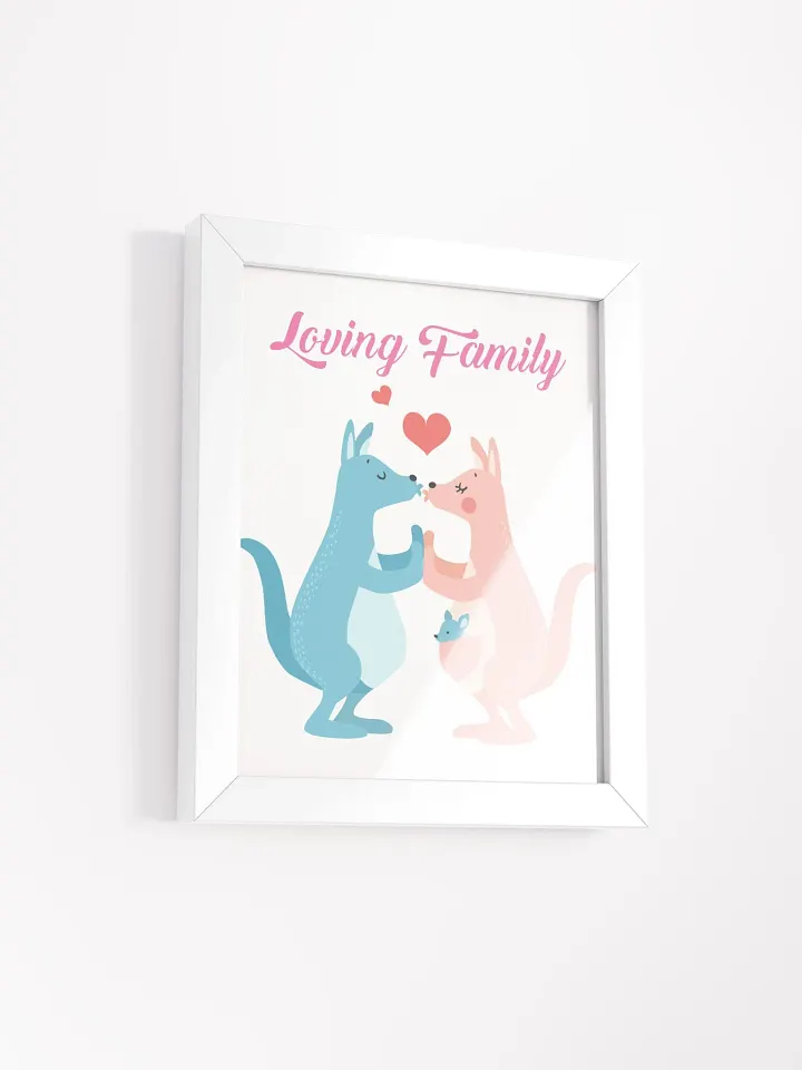Loving Family Kangaroo Framed Poster product image (39)