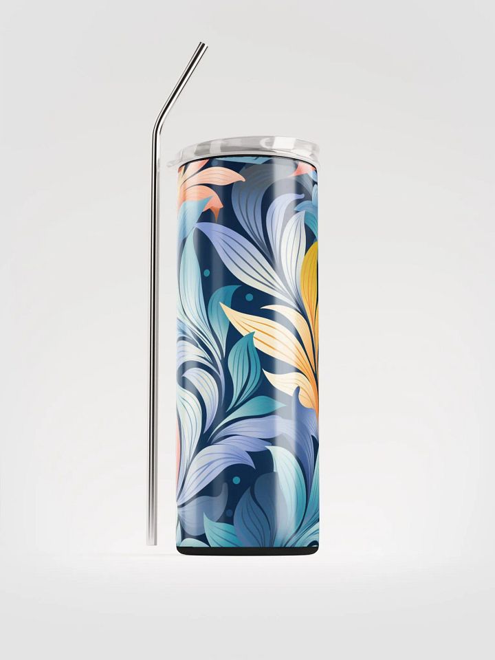 20oz Vibrant Pastel Forest Leaves Stainless Steel Tumbler – Stylish & Durable product image (1)