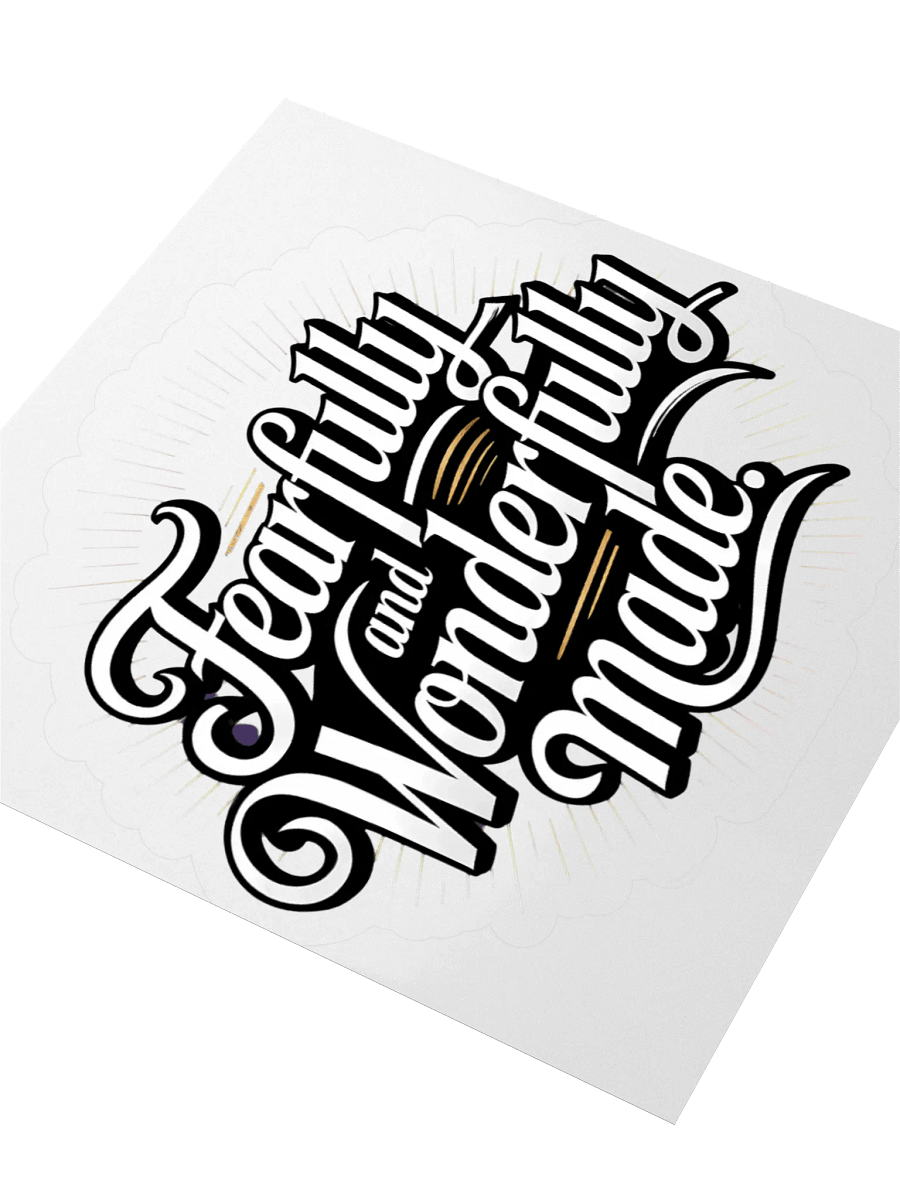 Fearfully and Wonderfully Made Sticker product image (7)