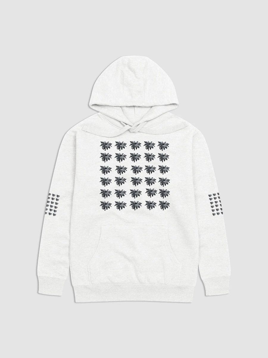 Abstract Floating Black Daisy Repeating Pattern Design Unisex Hoodie product image (2)