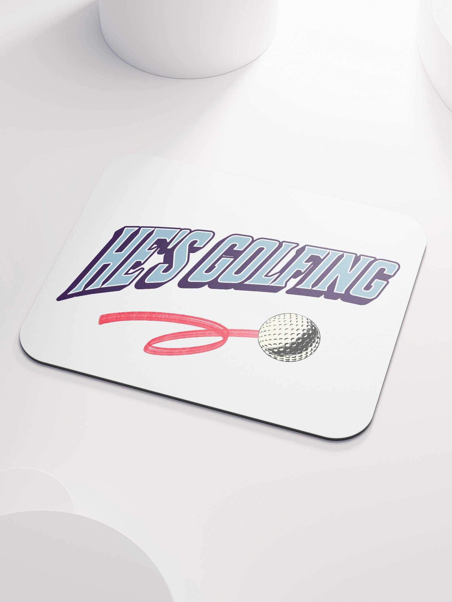 Hes Golfing Swinging Success Mouse Pad product image (3)