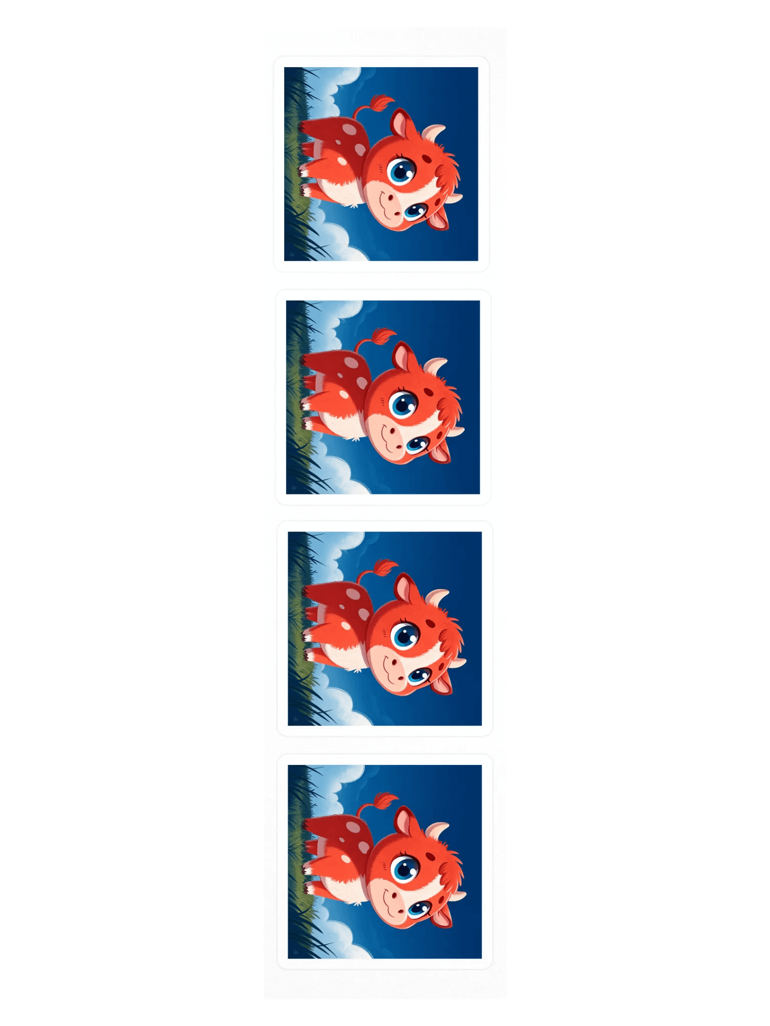 Cute Cow Kiss Cut Stickers product image (3)