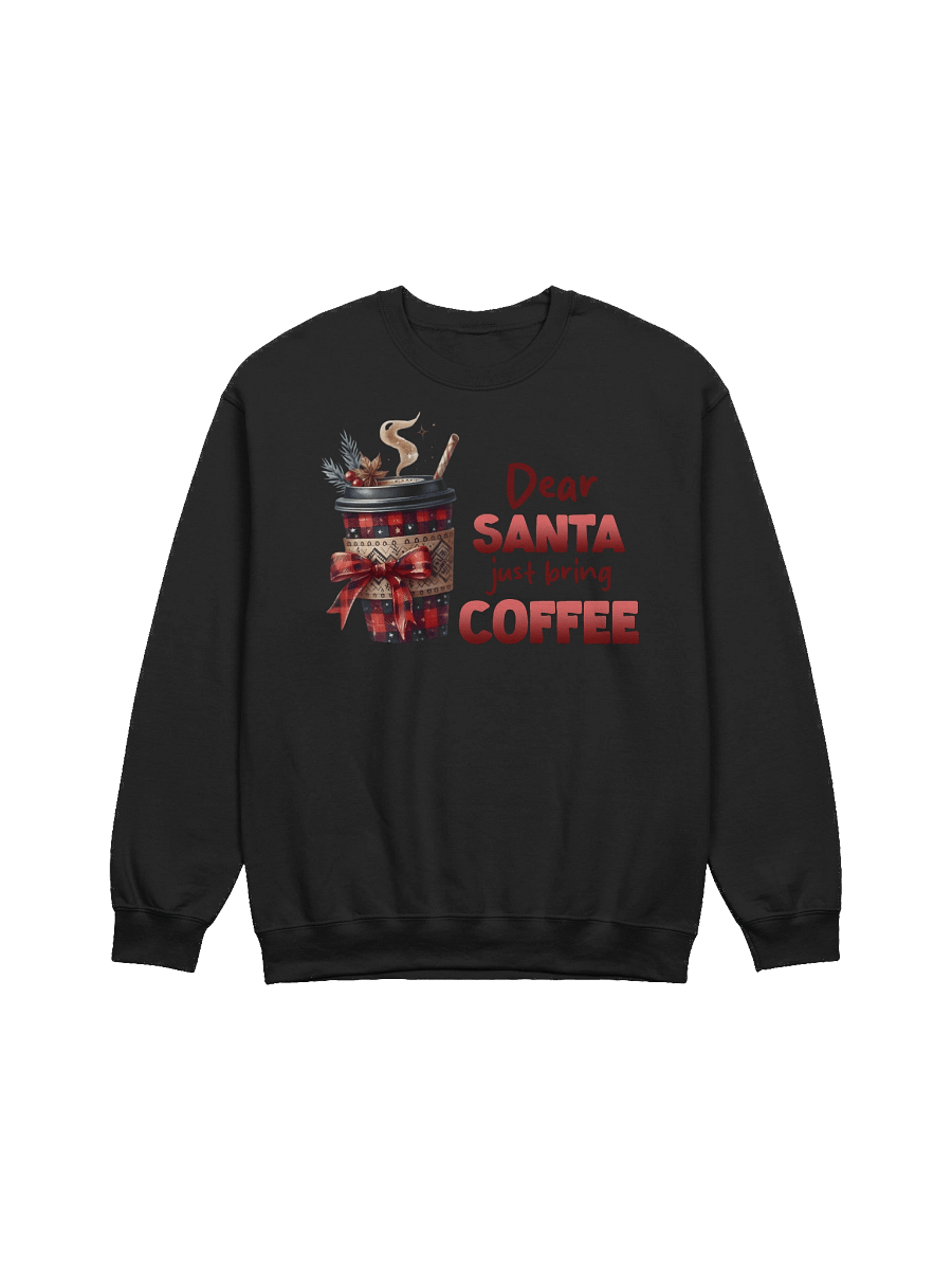 Dear Santa, Festive Plaid Coffee Cup Sweatshirt product image (2)
