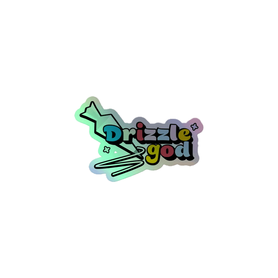 Drizzle god Holo Sticker product image (1)