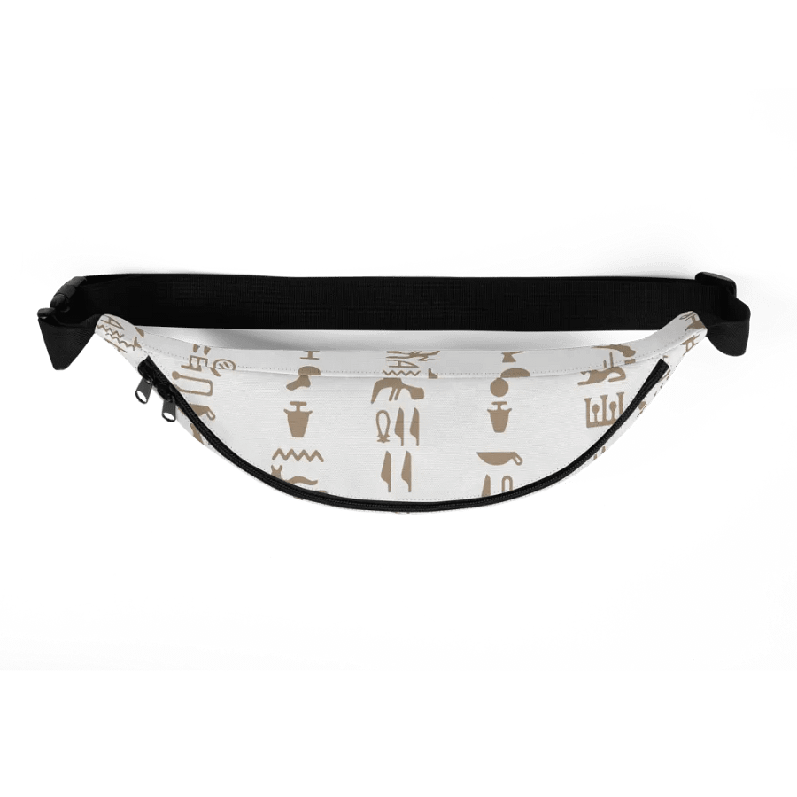 Isis White Hieroglyphs Bag Fanny Pack product image (5)