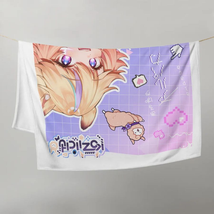 Kozii Alpaca VTuber Throw Blanket product image (4)