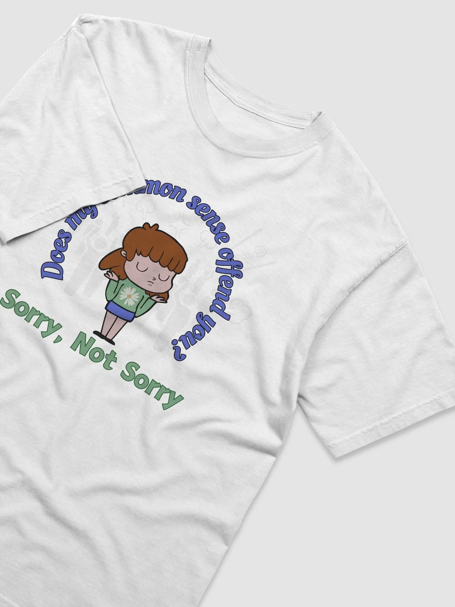 Sorry, Not Sorry Cartoon Character T-Shirt product image (4)