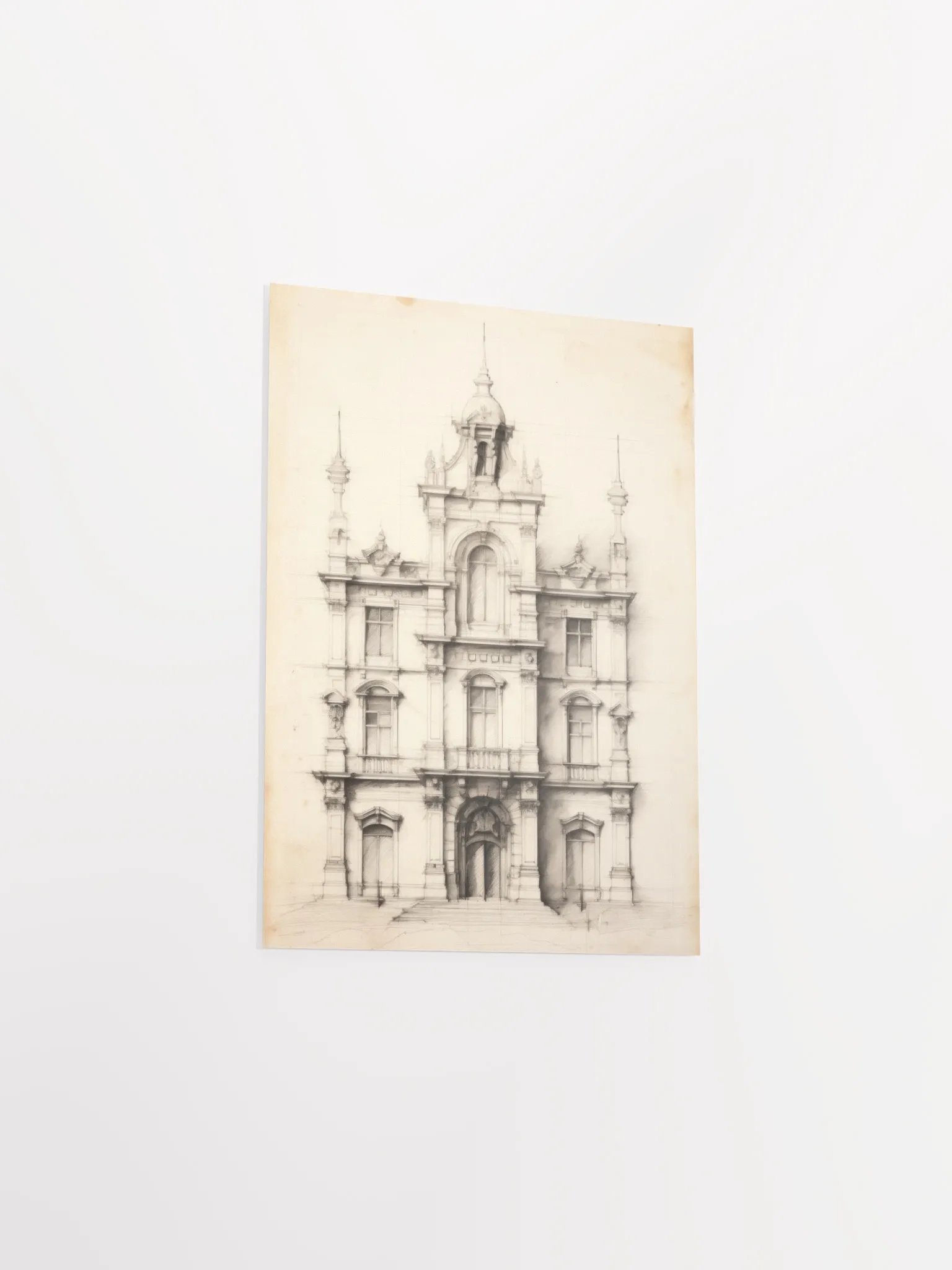 Academia Allure: Architecture Sketch I Art Print product image (3)