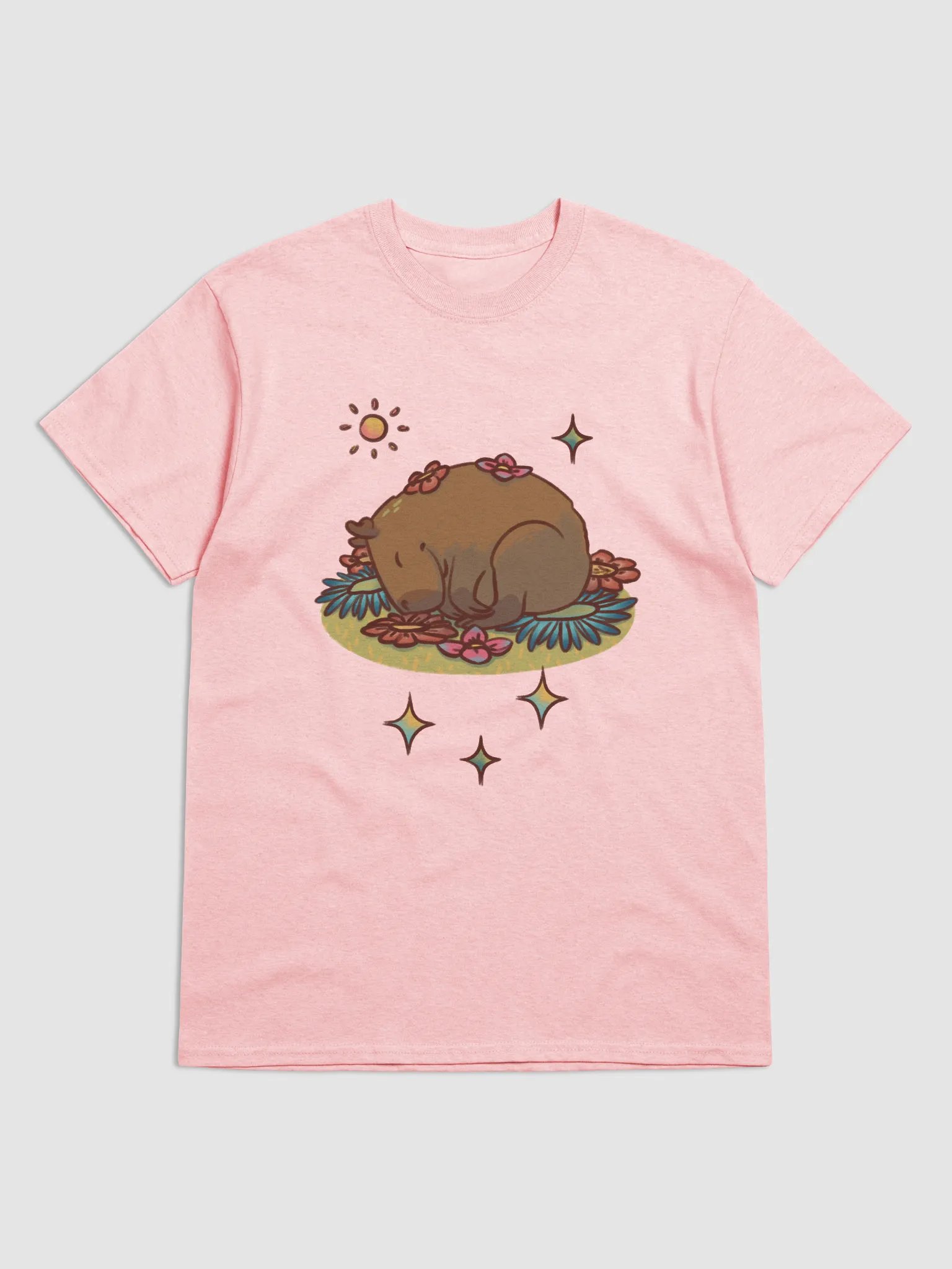 t-shirt : flower capy product image (1)
