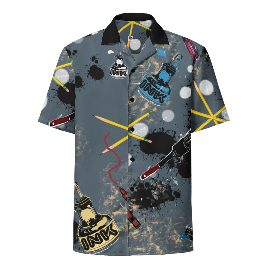 Splatter-Wear #6 Unisex Shirt Hawaiian Style/Gray product image (4)